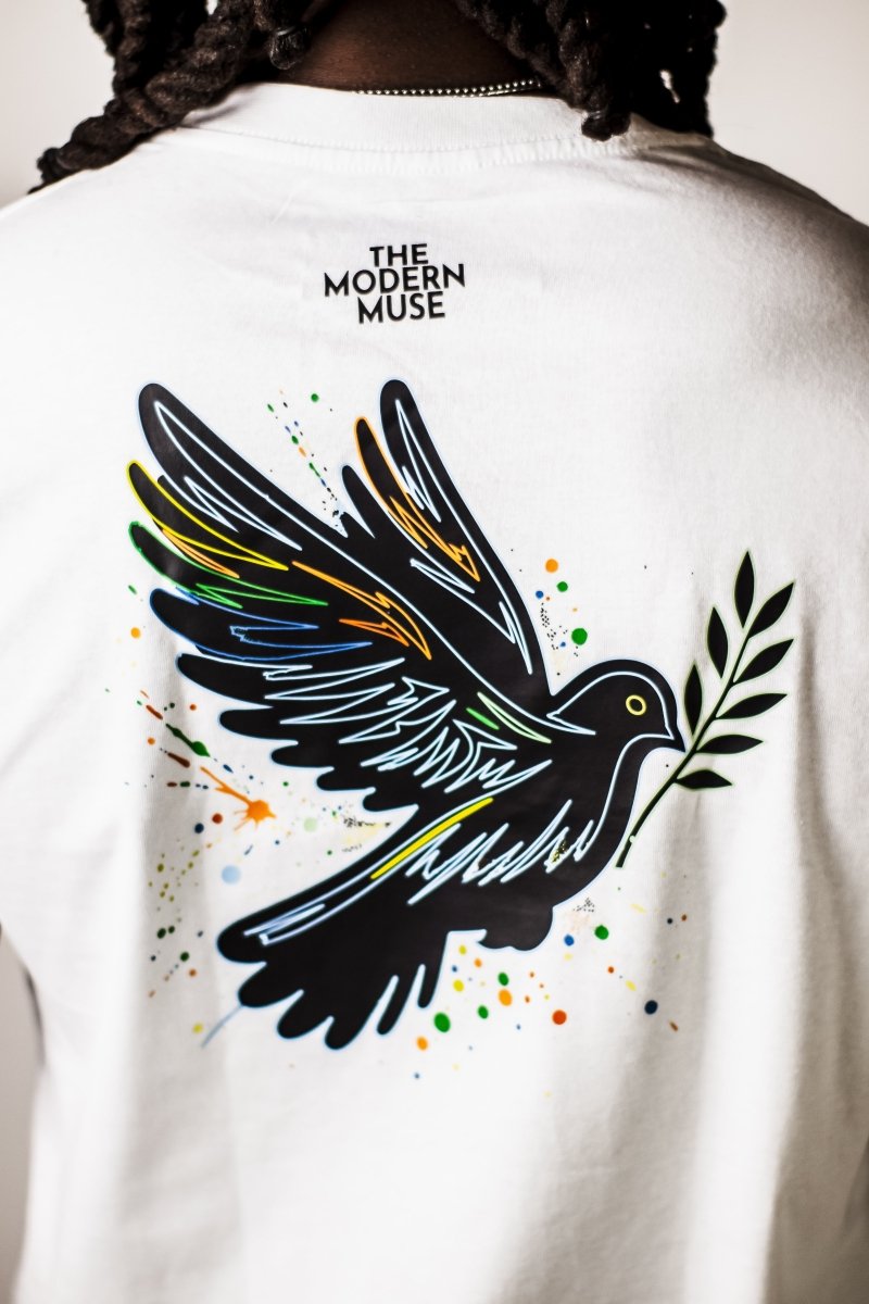 Graffiti Peace Men’s premium heavyweight tee - The Modern Muse