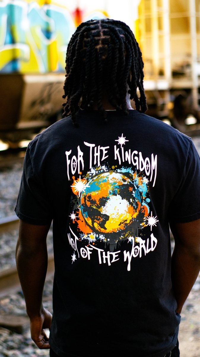For The Kingdom Garment-Dyed Heavyweight Tee (Black) - The Modern Muse