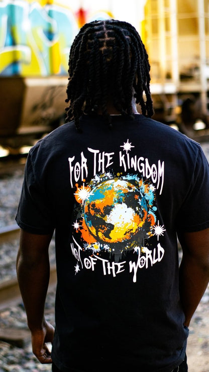 For The Kingdom Garment-Dyed Heavyweight Tee (Black) - The Modern Muse