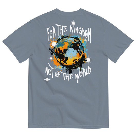 For The Kingdom Garment-Dyed Heavyweight Tee (Blue) - The Modern Muse