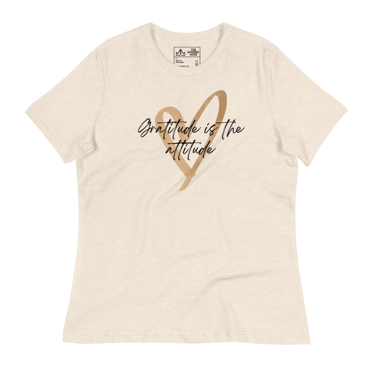 Gratitude is the attitude Women's Tee (Philippians 4:6) - The Modern Muse