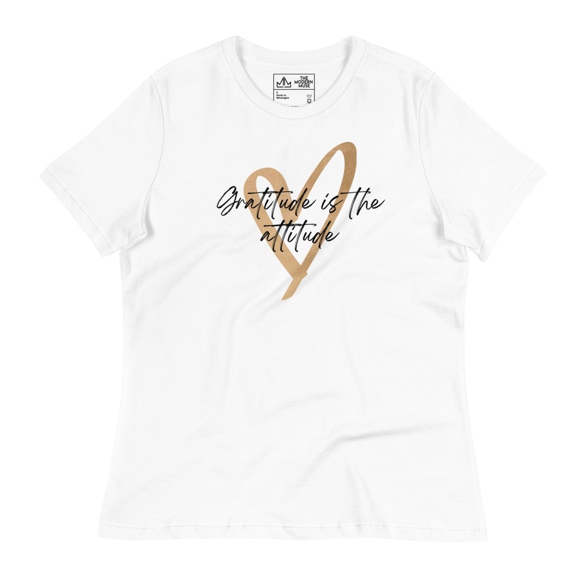 Gratitude is the attitude Women's Tee (Philippians 4:6) - The Modern Muse