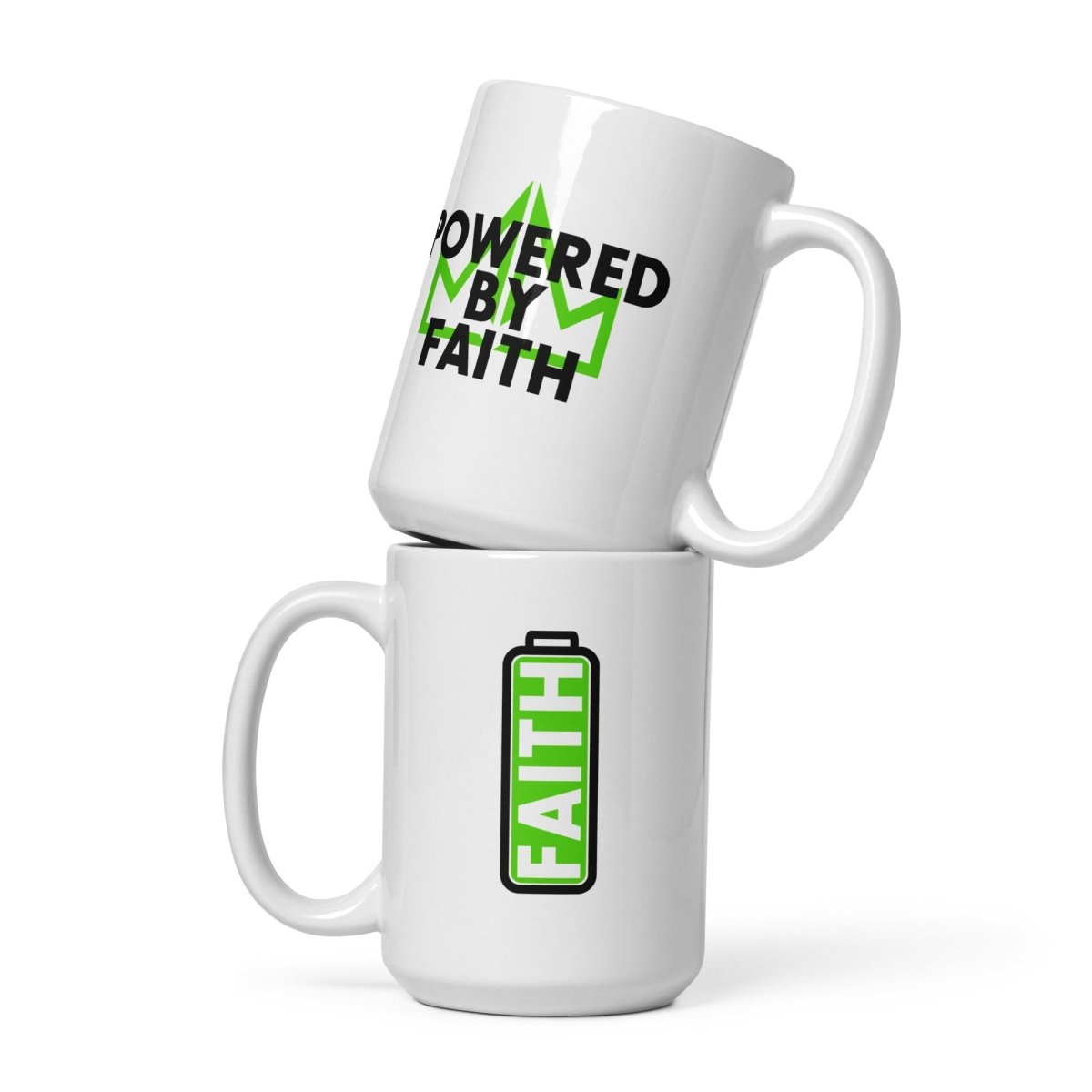 Powered By Faith Mug - The Modern Muse