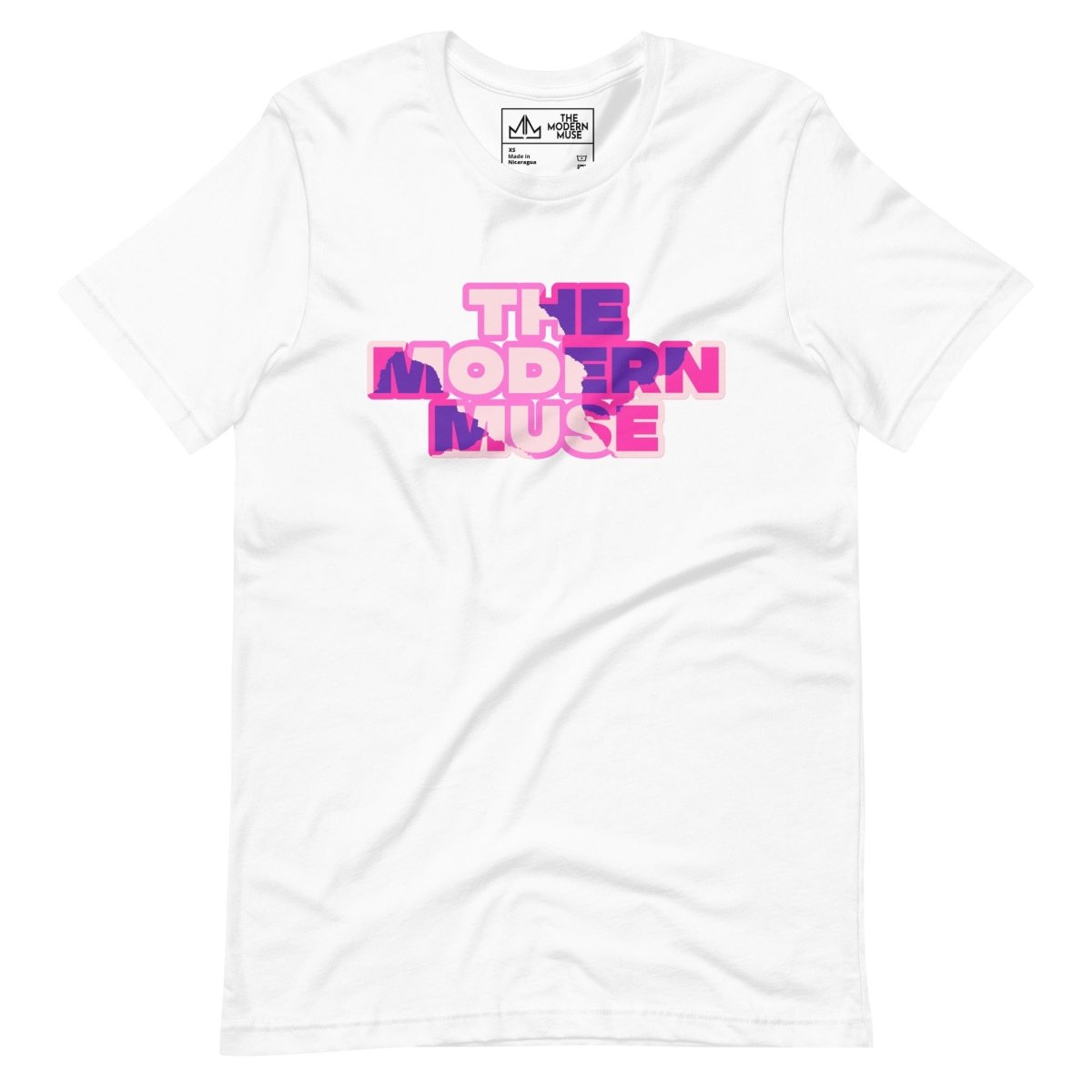 Ripped Logo Unisex Tee (Pink & Purple) - The Modern Muse