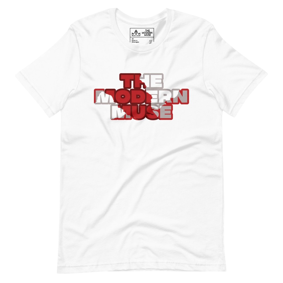 Ripped Logo Unisex Tee (Red, White, & Grey) - The Modern Muse