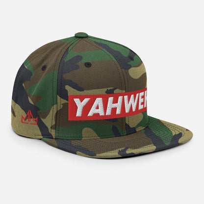 YAHWEH Camo Snapback Hat - The Modern Muse